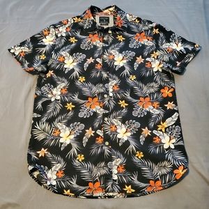 Short Sleeve Floral Button Up